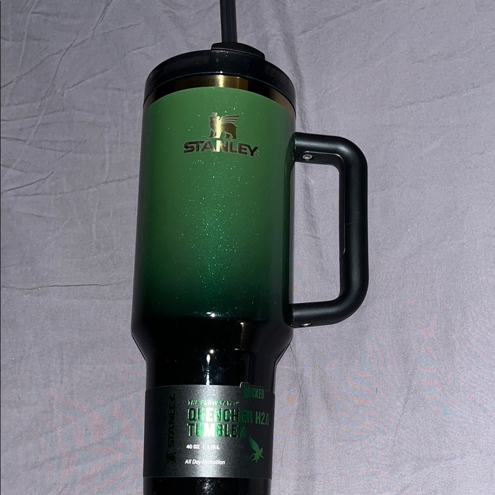 Stanley Wicked Elphaba Green Tumbler with Black Handle